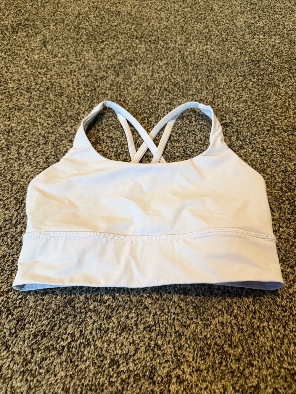 lululemon Energy Bra Long Line Light Blue – Size 6